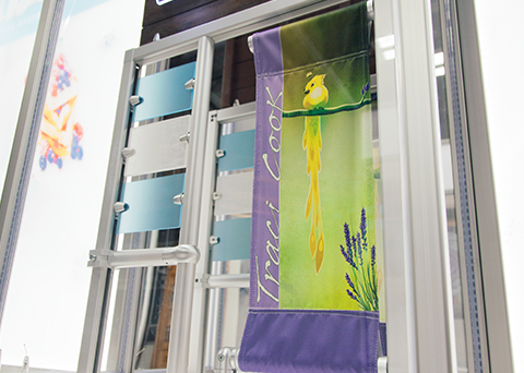 Trade show banner made with Gyford StructureLite