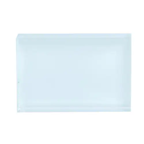blank glass photo block