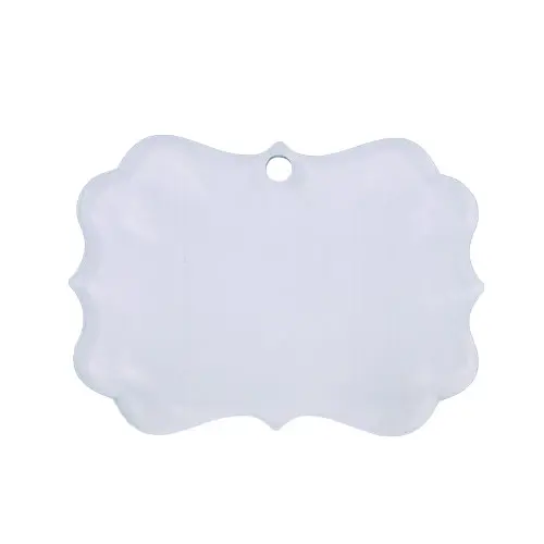 benelux shaped white cast acrylic ornament