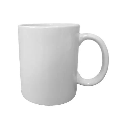 blank white ceramic economy 11oz mug